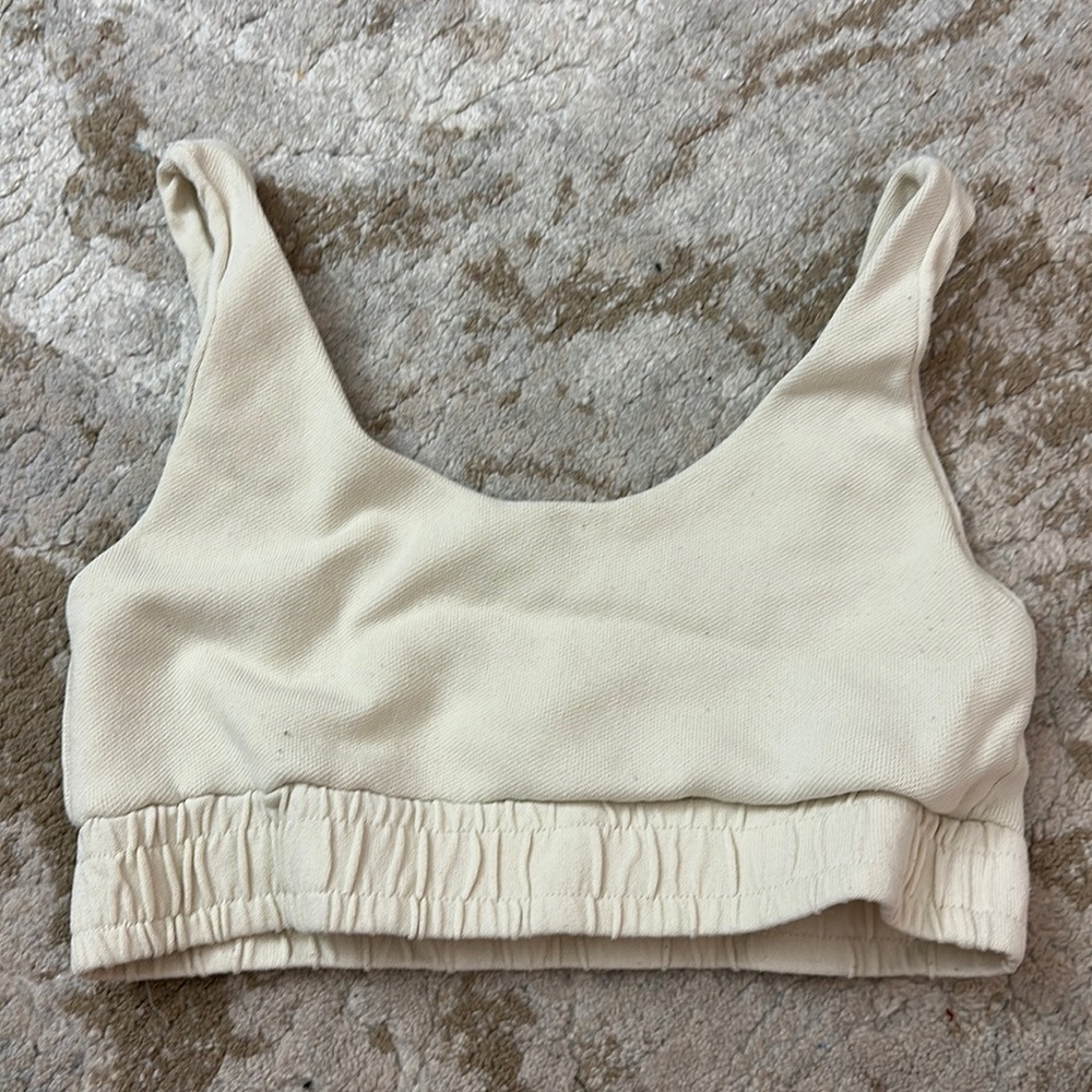 zara thick knitted crop top - size M, never been worn